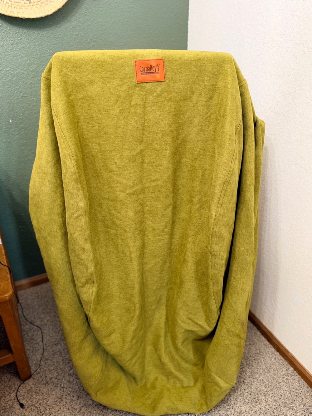 CordaRoy's Bean Bag Cover - Olive Green - Full Size